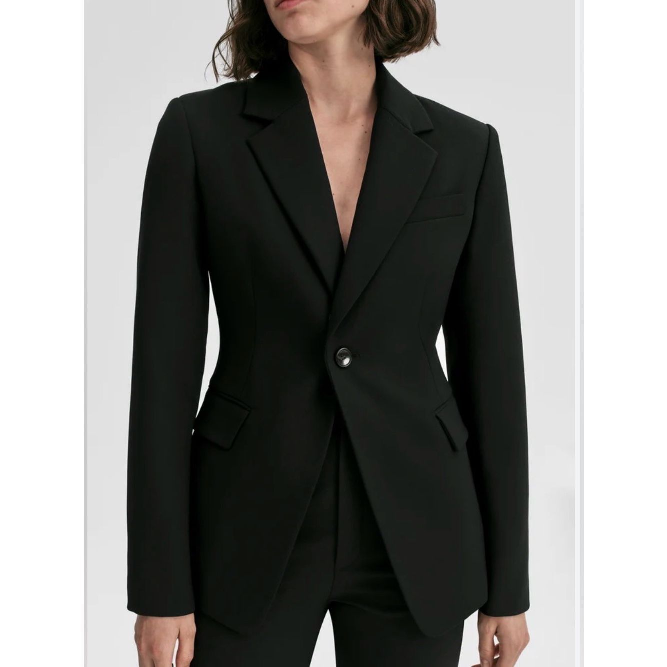 A.L.C. Black Tailored Blazer Size 10 Classic Chic Structured